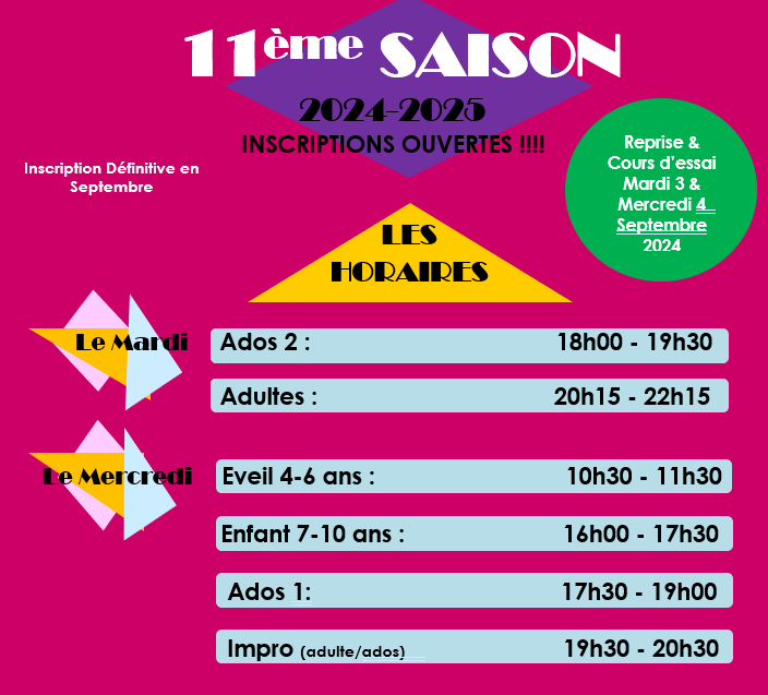 affiche horaire 2024 2025